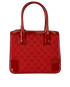 GG Top Handle Bag, £195, Handbags, Red, Canvas/Patent Leather, Front view